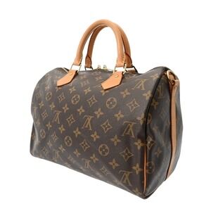 Louis Vuitton Speedy Bandouliere Brown Canvas Handbag Monogram